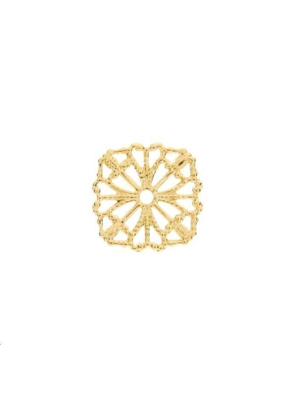 Carré filigrane plat 13x13mm  Filigranes- 1