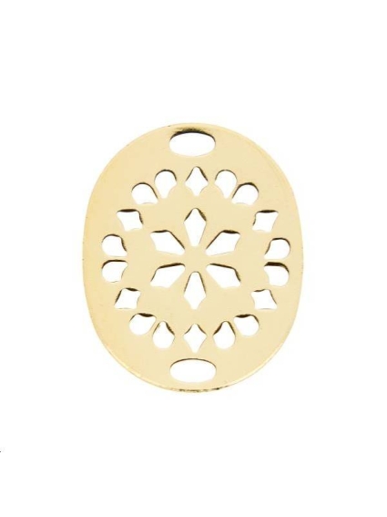 Filigrane oval 20x16mm 2 trous  Filigranes- 1