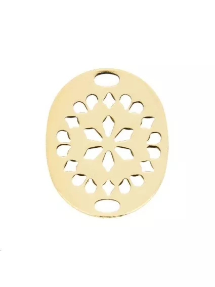 Filigrane oval 20x16mm 2 trous  Filigranes- 1
