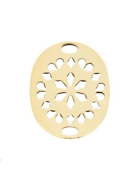 Filigrane oval 20x16mm 2 trous  Filigranes- 1