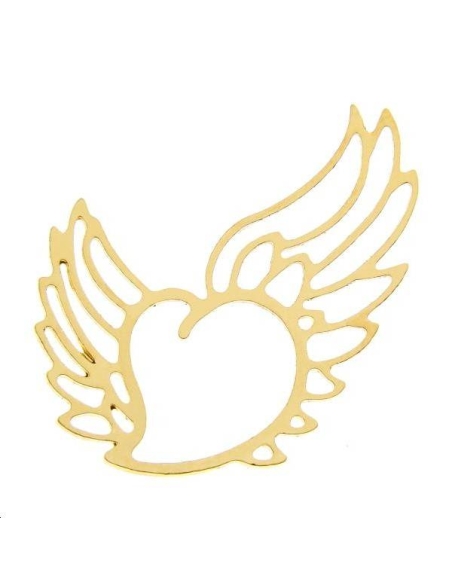 Filigrane coeur ailé 25x30mm  Filigranes- 1