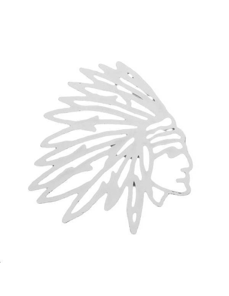 Filigrane tête d'indien 30x32mm  Filigranes- 1