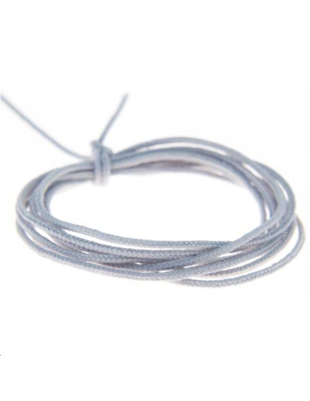 Fashion cord  0,8mm gris clair  Fashion cord 0,8mm- 1 Fashion cord  0,8mm gris clair  Fashion cord 0,8mm- 1