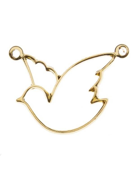 Filigrane colombe 20x18mm 2 anneaux  Filigranes- 1