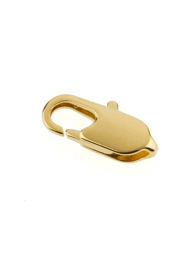 Acheter Fermoir mousqueton 11mm avec anneau - doré à l'or fin En ligne