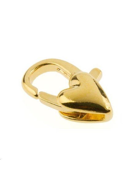 Fermoir fantaisie coeur 12mm  Fermoirs- 1 Fermoir fantaisie coeur 12mm  Fermoirs- 1