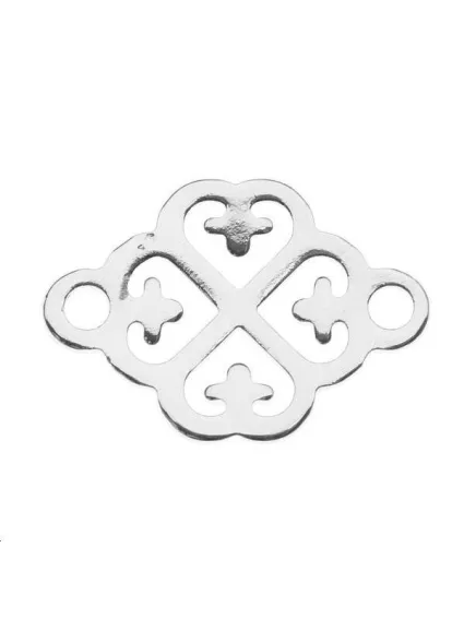 Trèfle 12mm 2 anneaux  Intercalaires- 1