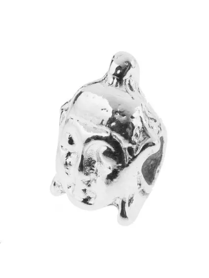 Tête de bouddha 15x12mm 2 trous passants  Intercalaires- 1