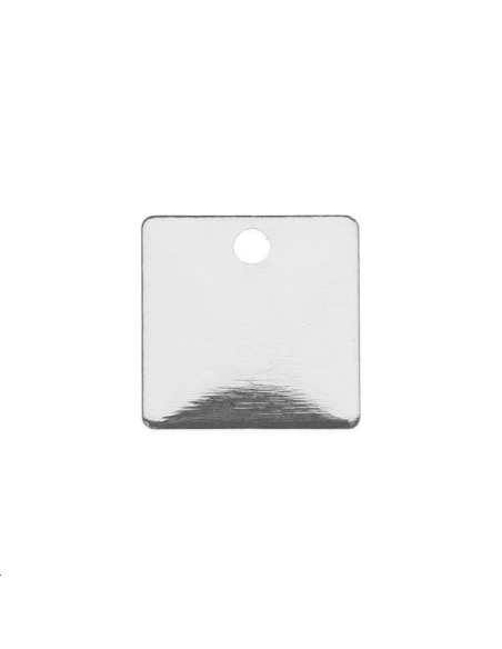 Pampille carrée 8mm 1 trou  Pampilles- 1