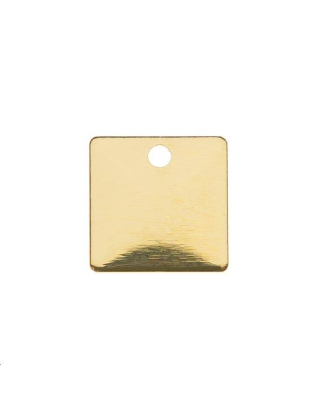 Pampille carrée 8mm 1 trou  Pampilles- 1