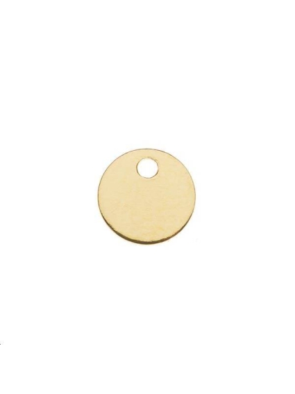 Pampille ronde 8mm 1 trou  Pampilles- 1