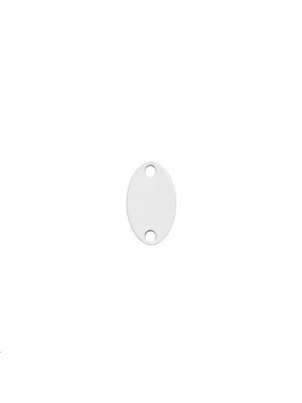 Oval 12x7mm 2 trous  Pampilles- 1