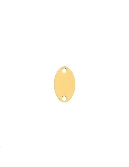 Oval 12x7mm 2 trous  Pampilles- 1 Oval 12x7mm 2 trous  Pampilles- 1