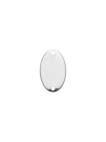 Oval 17x10mm 2 trous  Pampilles- 1
