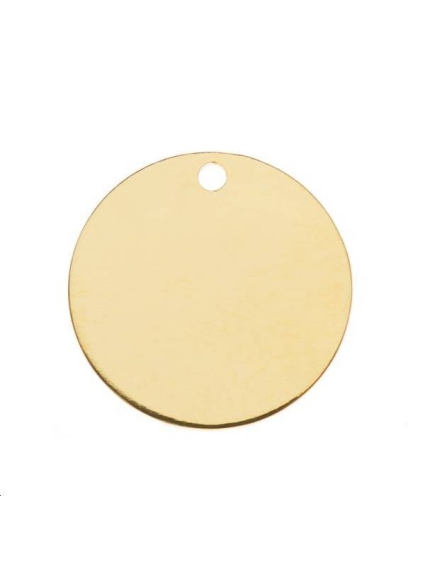 Pampille ronde 16mm 1 trou  Pampilles- 1