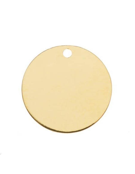 Pampille ronde 16mm 1 trou  Pampilles- 1