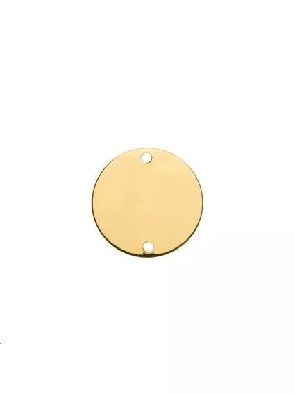 Pampille ronde 16mm 2 trous  Pampilles- 1