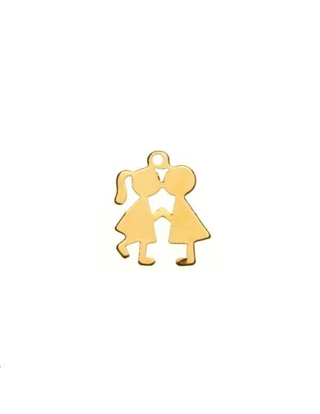 Couple amoureux 15x12mm 1 anneau  Pampilles- 1