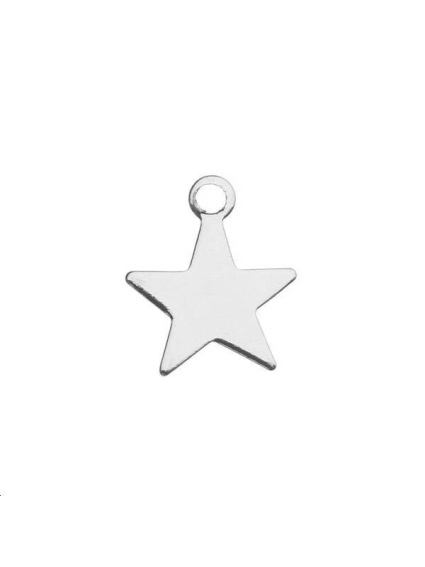 Etoile plate 9mm 1 anneau  Pampilles- 1