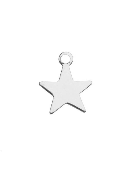 Etoile plate 9mm 1 anneau  Pampilles- 1 Etoile plate 9mm 1 anneau  Pampilles- 1