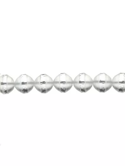 Cristal de roche 10mm  Rondes facettes 8mm et plus en lot- 1