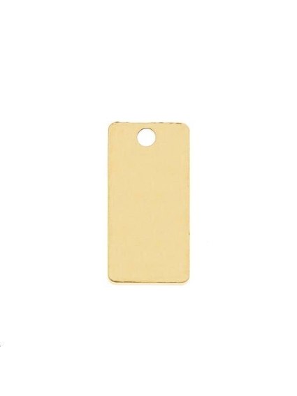 Pampille rectangle 10x5mm 1 trou  Pampilles- 1