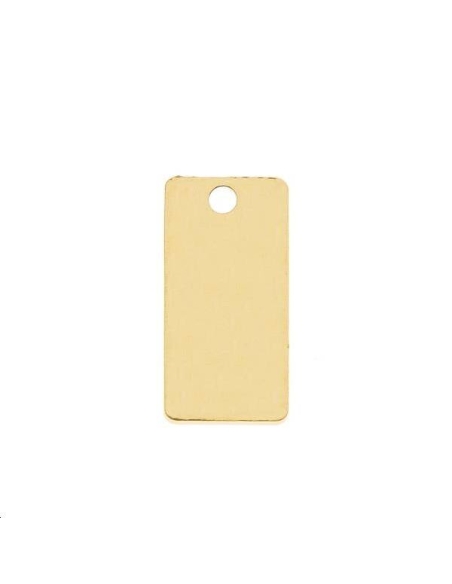 Pampille rectangle 10x5mm 1 trou  Pampilles- 1 Pampille rectangle 10x5mm 1 trou  Pampilles- 1