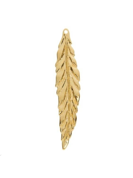 Pampille plume 53x11mm  Pampilles- 1