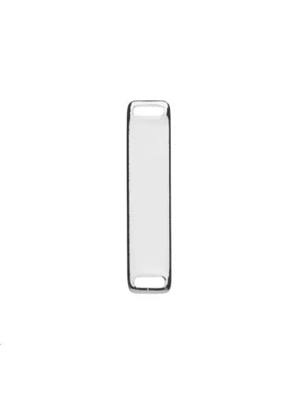 Pampille rectangle 28x6mm 2 trous  Pampilles- 1