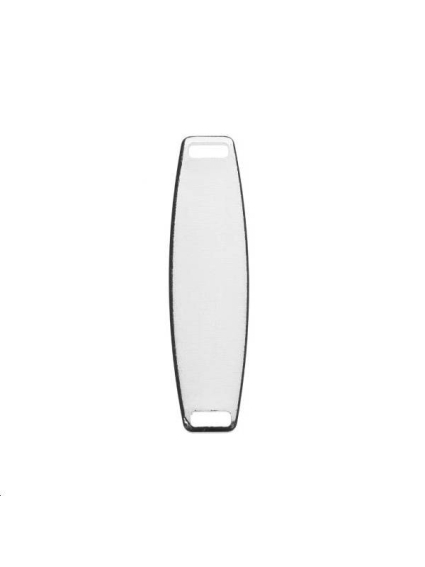 Pampille rectangle oval 30x8mm  Pampilles- 1