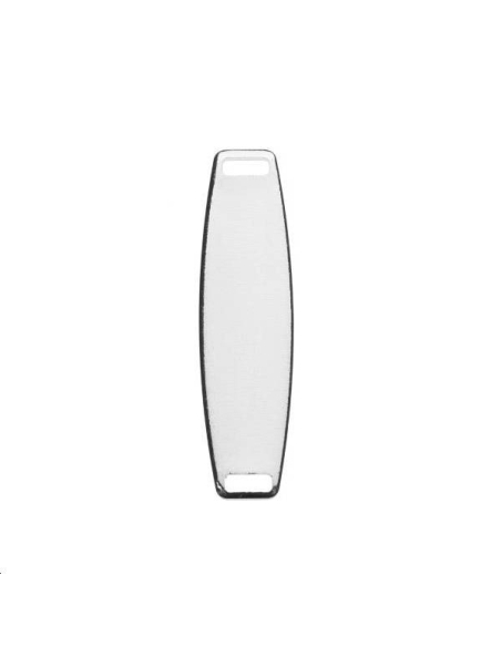 Pampille rectangle oval 30x8mm  Pampilles- 1 Pampille rectangle oval 30x8mm  Pampilles- 1