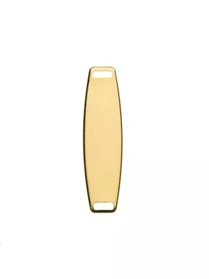 Pampille rectangle oval 30x8mm  Pampilles- 1