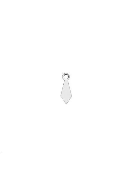 Pampille losange 10x3mm 1 trou  Pampilles- 1