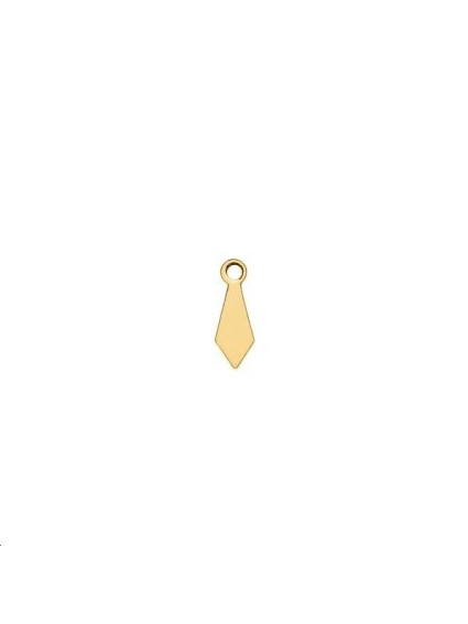 Pampille losange 10x3mm 1 trou  Pampilles- 1