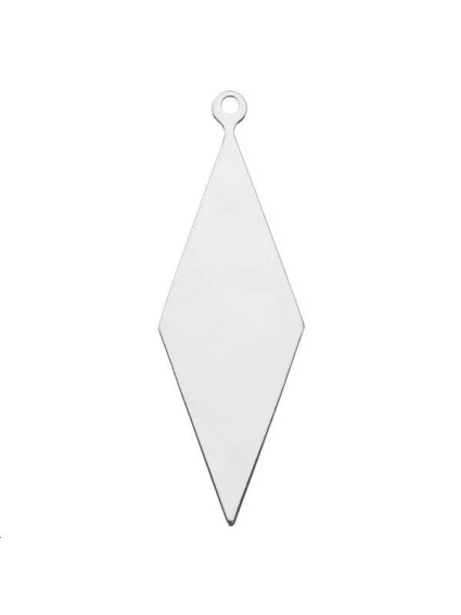 Pampille losange 40x13mm 1 anneau  Pampilles- 1