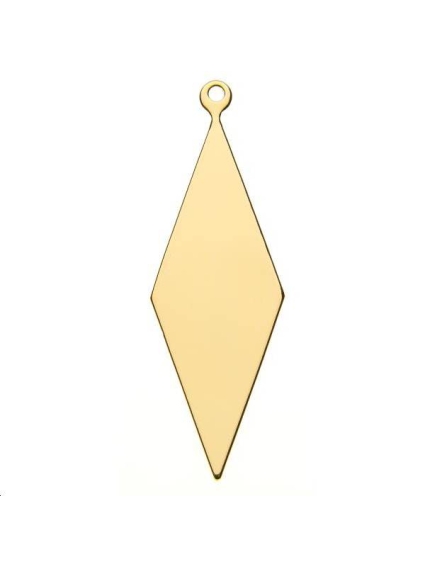 Pampille losange 40x13mm 1 anneau  Pampilles- 1