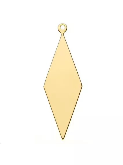 Pampille losange 40x13mm 1 anneau  Pampilles- 1