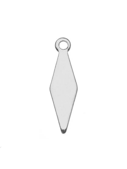 Pampille losange 14x4mm 1 anneau  Pampilles- 1