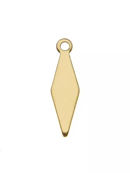 Pampille losange 14x4mm 1 anneau  Pampilles- 1