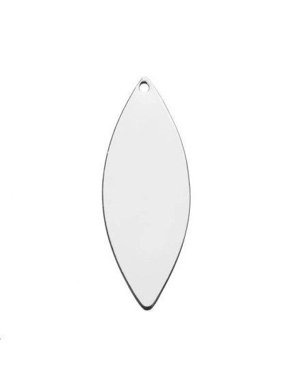 Pampille navette 34,5x13mm 1 trou  Pampilles- 1