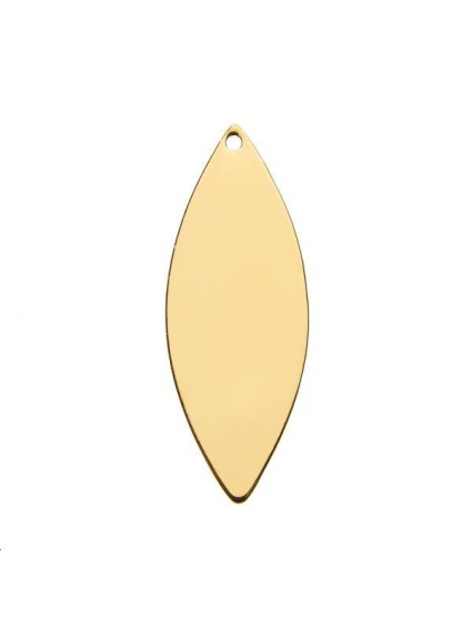 Pampille navette 34,5x13mm 1 trou  Pampilles- 1