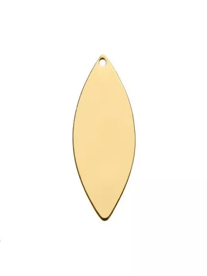 Pampille navette 34,5x13mm 1 trou  Pampilles- 1