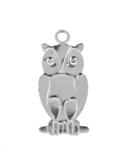 Pendentif hiboux 15x12mm  Pendentifs- 1