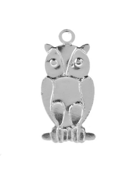 Pendentif hiboux 15x12mm  Pendentifs- 1