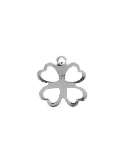 Pendentif trèfle 9x9mm  Pendentifs- 1