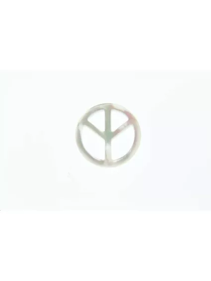 Nacre blanche peace and love  Les pendentifs en nacre- 1