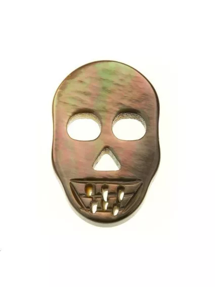 Nacre grise tête de mort  Les pendentifs en nacre- 1