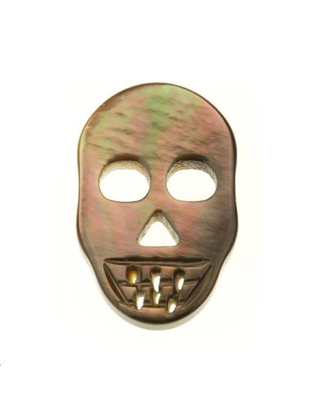 Nacre grise tête de mort  Les pendentifs en nacre- 1