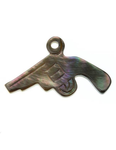 Nacre grise revolver  Les pendentifs en nacre- 1 Nacre grise revolver  Les pendentifs en nacre- 1