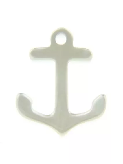Nacre blanche ancre  Les pendentifs en nacre- 1